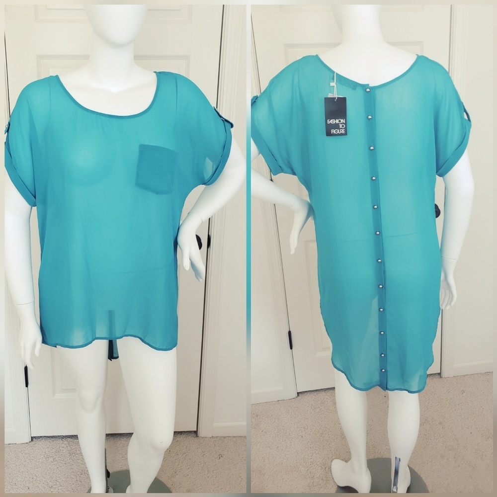 Fashion to Figure high low blouse